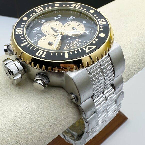 NEW Invicta Pro Diver Men's Watch 52MM Black Dial Chronograph Stainless Steel - Picture 6 of 9